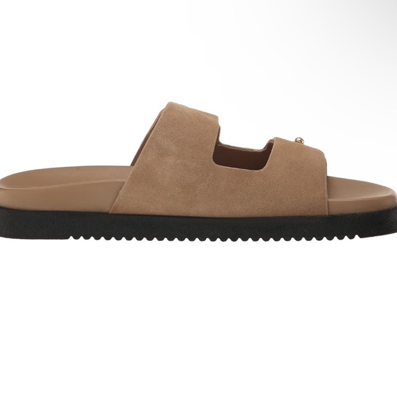 Tan Slide Sandals - Picture 3 of 7